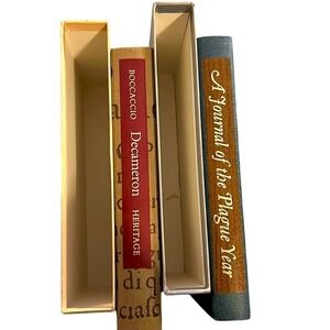 Vintage Bound Hardcovers: The Decameron & A Journal of the Plague Year Slipcase